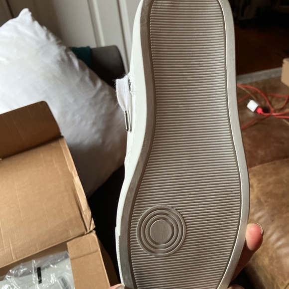 New! Zadig & Voltaire White Flash High Top Sneakers in Leather Euro Sz 38, US 7 - Picture 2 of 5